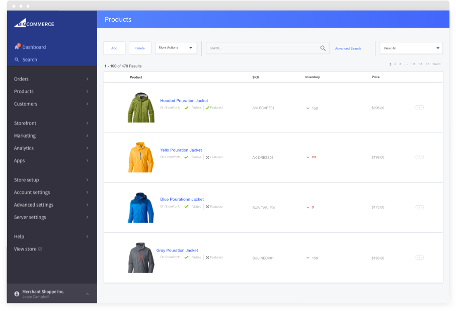 bigcommerce catalog