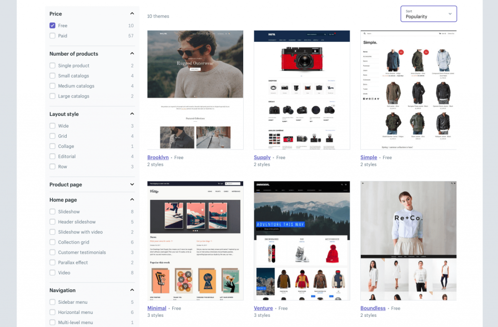 Shopify Themes